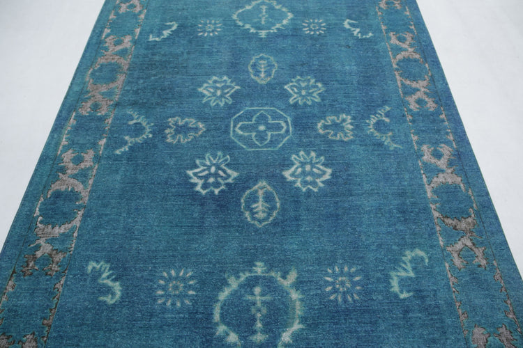 Hand Knotted Onyx Wool Rug - 5'11'' x 8'6''