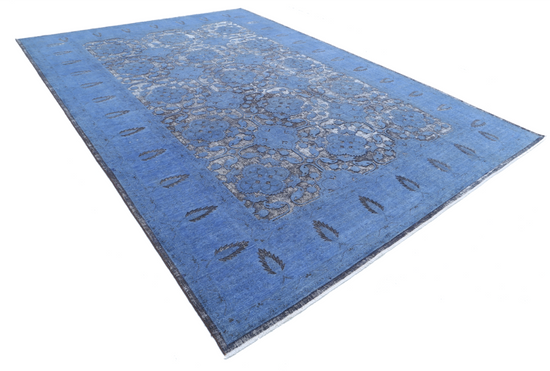 Hand Knotted Onyx Wool Rug - 9' 6" X 13' 6" 9' 6" X 13' 6" (290 X 411) / Blue / Wool