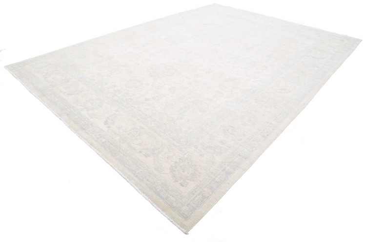 Hand Knotted Serenity Wool Rug - 10' 0" X 14' 2" 10' 0" X 14' 2" (305 X 432) / Ivory / Wool