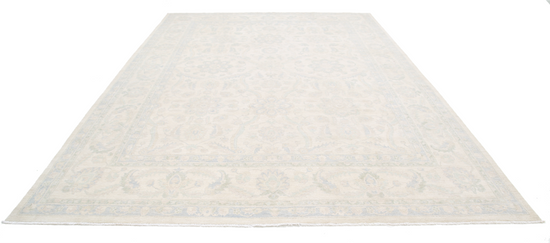 Hand Knotted Serenity Wool Rug - 10' 0" X 14' 2" 10' 0" X 14' 2" (305 X 432) / Ivory / Wool