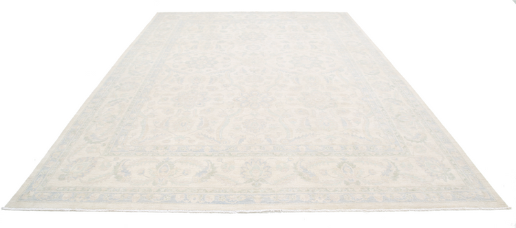 Hand Knotted Serenity Wool Rug - 10' 0" X 14' 2" 10' 0" X 14' 2" (305 X 432) / Ivory / Wool