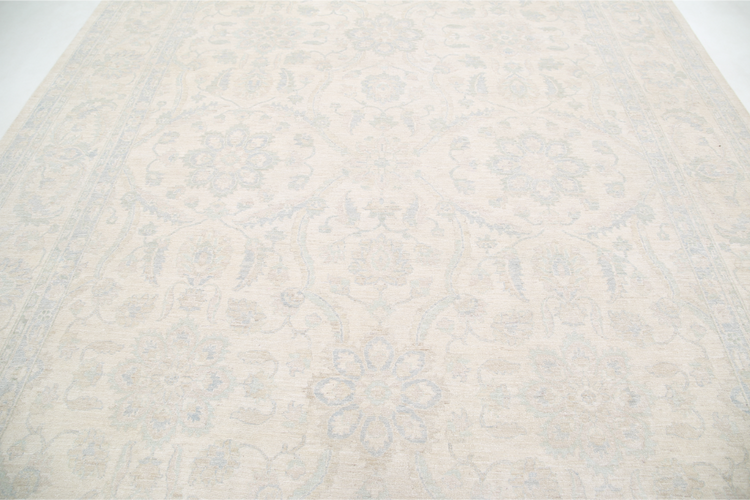 Hand Knotted Serenity Wool Rug - 10' 0" X 14' 2" 10' 0" X 14' 2" (305 X 432) / Ivory / Wool