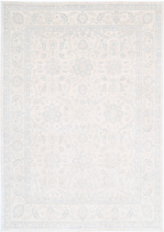 Hand Knotted Serenity Wool Rug - 10' 0" X 14' 2" 10' 0" X 14' 2" (305 X 432) / Ivory / Wool