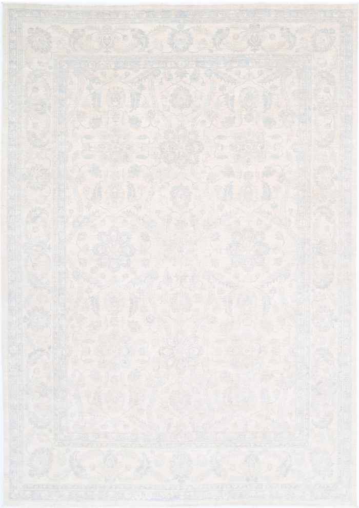 Hand Knotted Serenity Wool Rug - 10' 0" X 14' 2" 10' 0" X 14' 2" (305 X 432) / Ivory / Wool