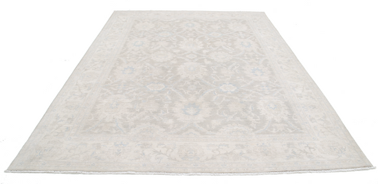 Hand Knotted Serenity Wool Rug - 8' 4" X 11' 1" 8' 4" X 11' 1" (254 X 338) / Ivory / Wool