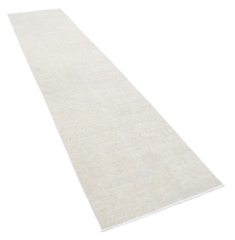 Hand Knotted Serenity Wool Rug - 2' 9" X 12' 2" 2' 9" X 12' 2" (84 X 371) / Ivory / Wool