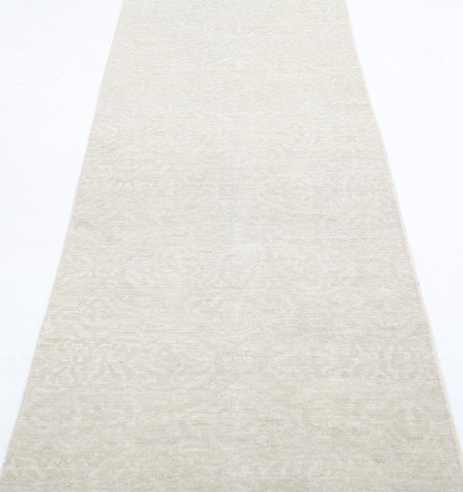 Hand Knotted Serenity Wool Rug - 2' 9" X 12' 2" 2' 9" X 12' 2" (84 X 371) / Ivory / Wool