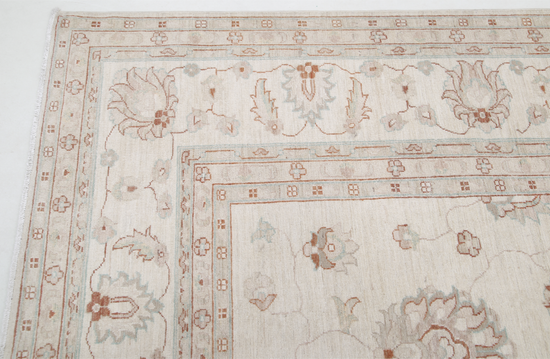 Hand Knotted Serenity Wool Rug - 11' 9" X 16' 10" 11' 9" X 16' 10" (358 X 513) / Ivory / Wool