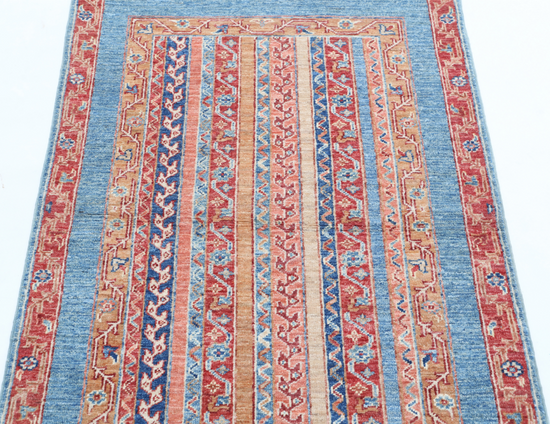 Hand Knotted Shaal Wool Rug - 2' 8" X 3' 11" 2' 8" X 3' 11" (81 X 119) / Multi / Wool