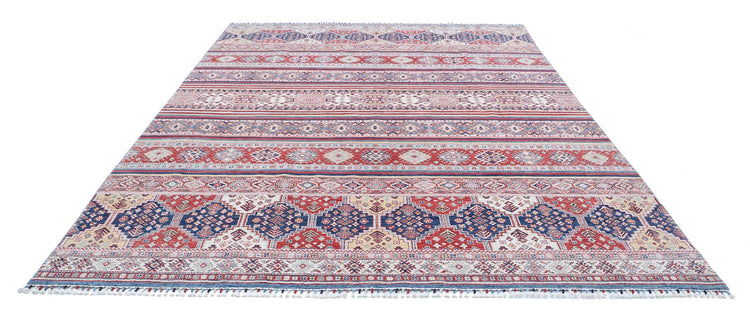 Hand Knotted Khurjeen Wool Rug - 8'7'' x 11'11''