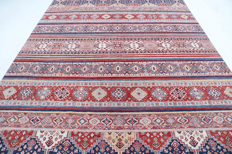 Hand Knotted Khurjeen Wool Rug - 8'7'' x 11'11''