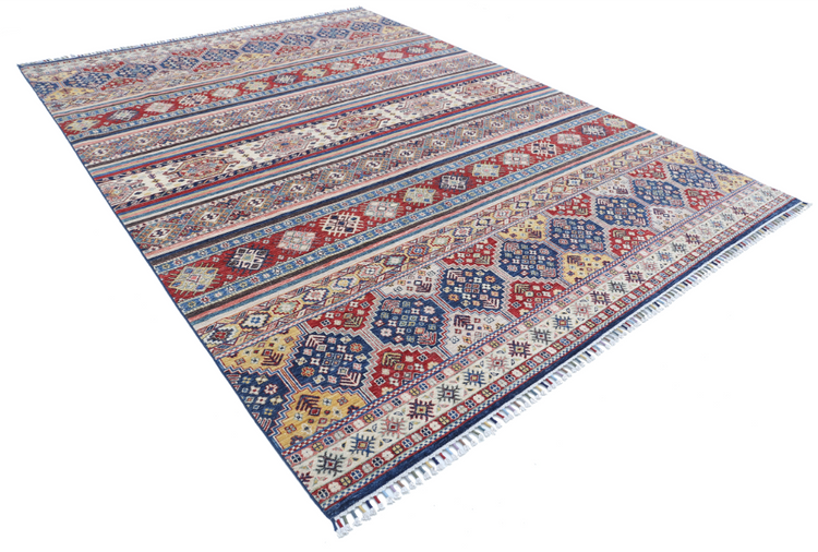 Hand Knotted Khurjeen Wool Rug - 8' 8" X 11' 8" 8' 8" X 11' 8" (264 X 356) / Multi / Wool