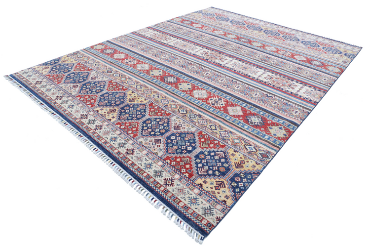 Hand Knotted Khurjeen Wool Rug - 8' 8" X 11' 8" 8' 8" X 11' 8" (264 X 356) / Multi / Wool