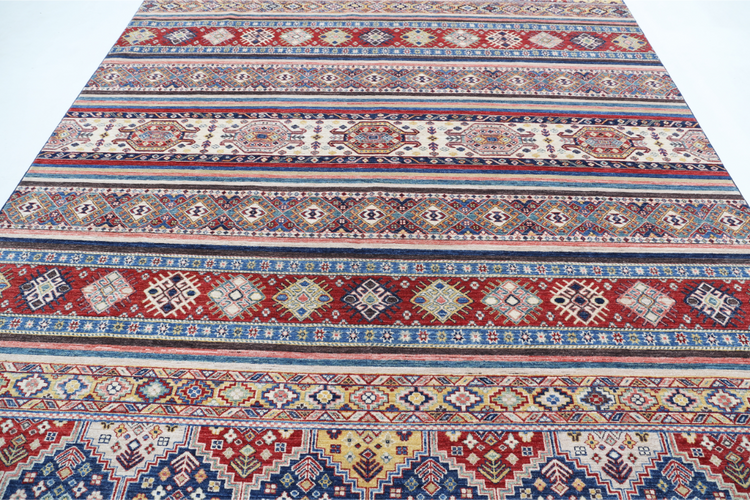 Hand Knotted Khurjeen Wool Rug - 8' 8" X 11' 8" 8' 8" X 11' 8" (264 X 356) / Multi / Wool