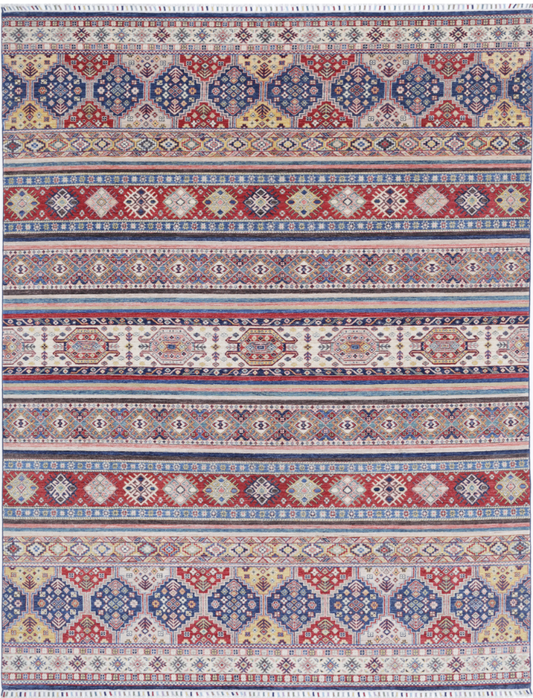 Hand Knotted Khurjeen Wool Rug - 8' 8" X 11' 8" 8' 8" X 11' 8" (264 X 356) / Multi / Wool