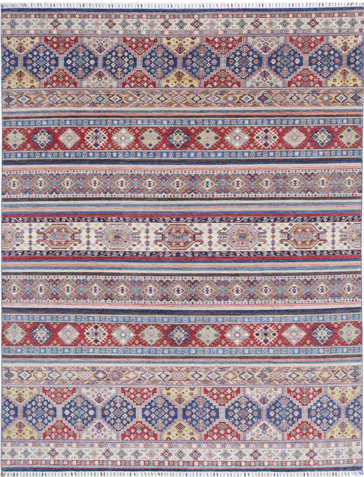 Hand Knotted Khurjeen Wool Rug - 8' 8" X 11' 8" 8' 8" X 11' 8" (264 X 356) / Multi / Wool