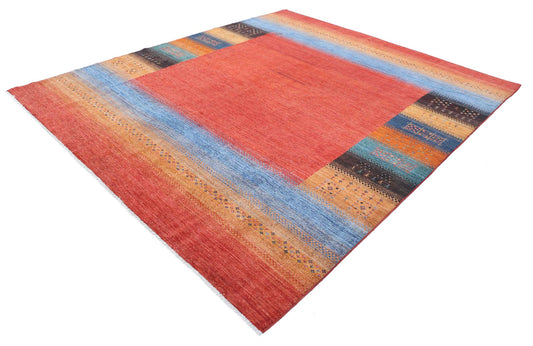 Hand Knotted Gabbeh Wool Rug - 8'4'' x 9'7''