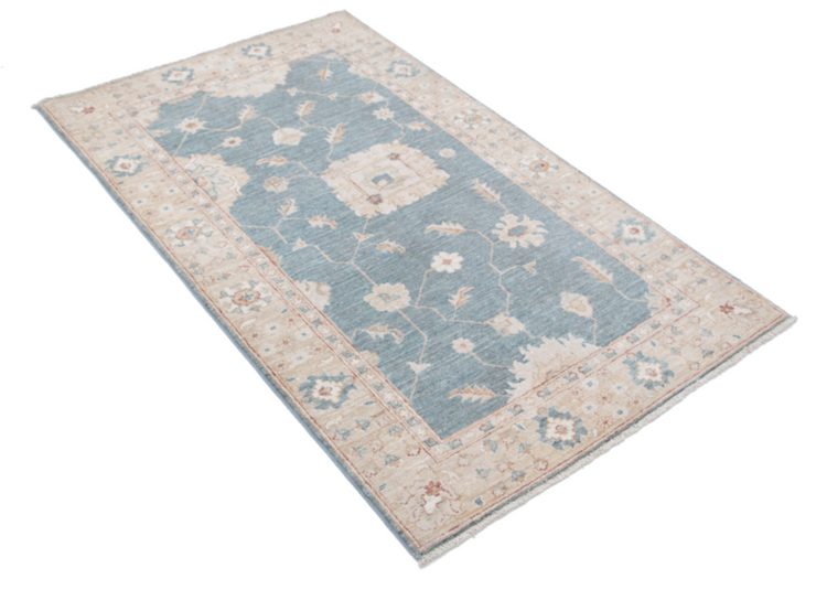 Hand Knotted Serenity Wool Rug - 3' 0" X 5' 1" 3' 0" X 5' 1" (91 X 155) / Grey / Wool