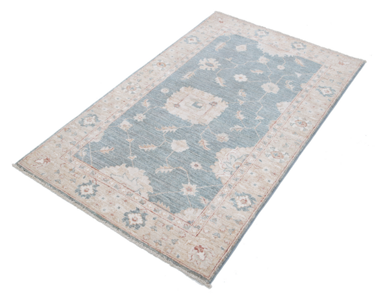 Hand Knotted Serenity Wool Rug - 3' 0" X 5' 1" 3' 0" X 5' 1" (91 X 155) / Grey / Wool