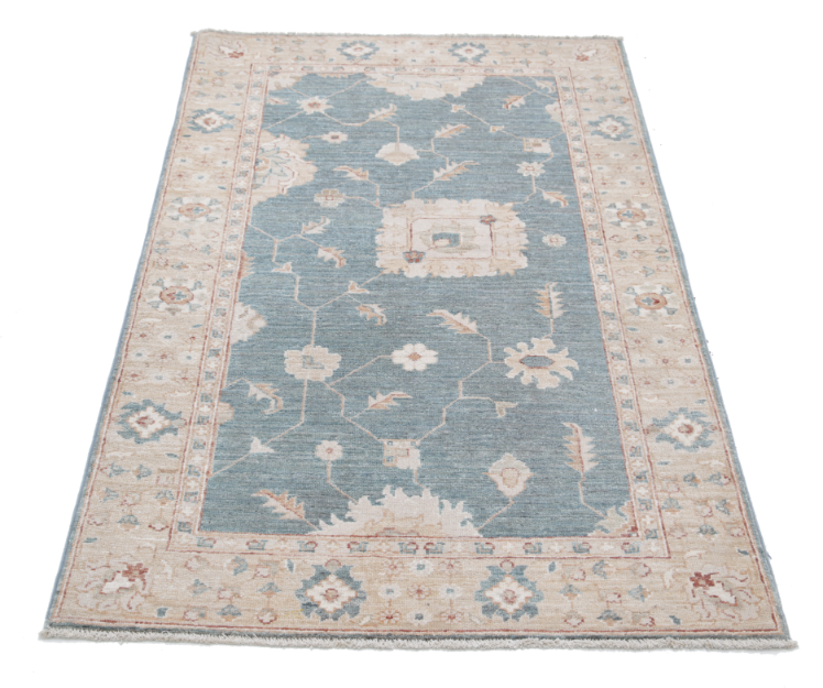 Hand Knotted Serenity Wool Rug - 3' 0" X 5' 1" 3' 0" X 5' 1" (91 X 155) / Grey / Wool