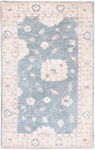 Hand Knotted Serenity Wool Rug - 3' 0" X 5' 1" 3' 0" X 5' 1" (91 X 155) / Grey / Wool