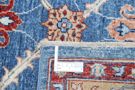 Hand Knotted Ziegler Wool Rug - 3' 10" X 6' 0" 3' 10" X 6' 0" (117 X 183) / Blue / Wool