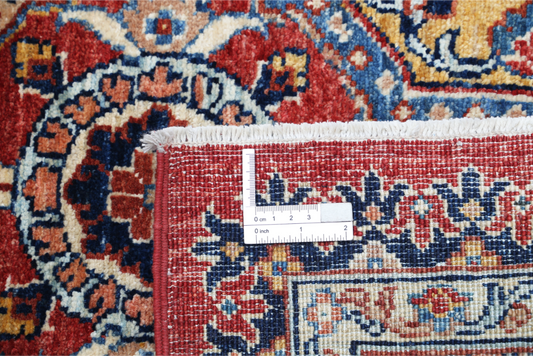 Hand Knotted Ziegler Wool Rug - 3' 2" X 4' 10" 3' 2" X 4' 10" (97 X 147) / Red / Wool