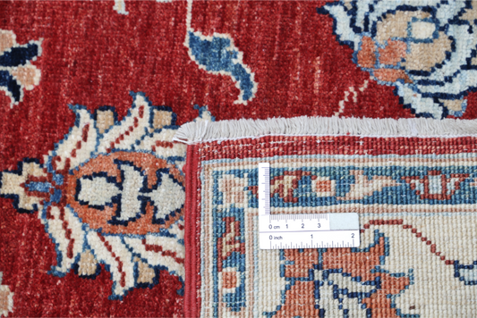 Hand Knotted Ziegler Wool Rug - 2' 7" X 4' 2" 2' 7" X 4' 2" (79 X 127) / Red / Wool