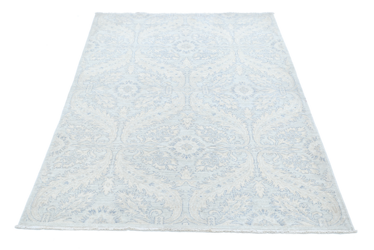 Hand Knotted Artemix Wool Rug - 4' 0" X 6' 2" 4' 0" X 6' 2" (122 X 188) / Ivory / Wool