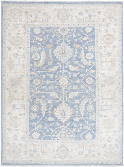 Hand Knotted Serenity Wool Rug - 4' 2" X 5' 9" 4' 2" X 5' 9" (127 X 175) / Grey / Wool