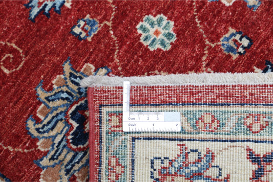 Hand Knotted Ziegler Wool Rug - 2' 8" X 4' 1" 2' 8" X 4' 1" (81 X 124) / Red / Wool