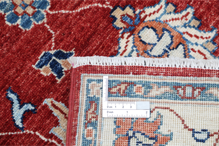 Hand Knotted Ziegler Wool Rug - 2' 9" X 4' 3" 2' 9" X 4' 3" (84 X 130) / Red / Wool