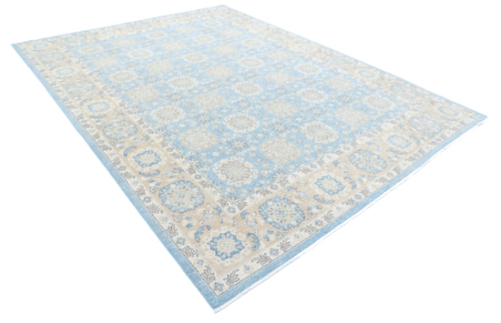 Hand Knotted Serenity Wool Rug - 8' 10" X 11' 9" 8' 10" X 11' 9" (269 X 358) / Blue / Wool