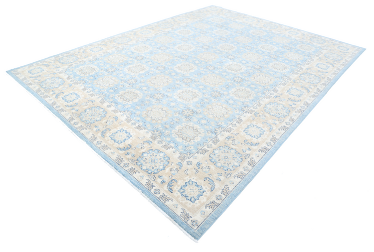 Hand Knotted Serenity Wool Rug - 8' 10" X 11' 9" 8' 10" X 11' 9" (269 X 358) / Blue / Wool