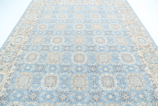 Hand Knotted Serenity Wool Rug - 8' 10" X 11' 9" 8' 10" X 11' 9" (269 X 358) / Blue / Wool