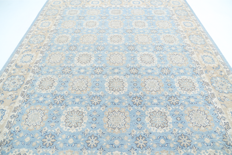 Hand Knotted Serenity Wool Rug - 8' 10" X 11' 9" 8' 10" X 11' 9" (269 X 358) / Blue / Wool