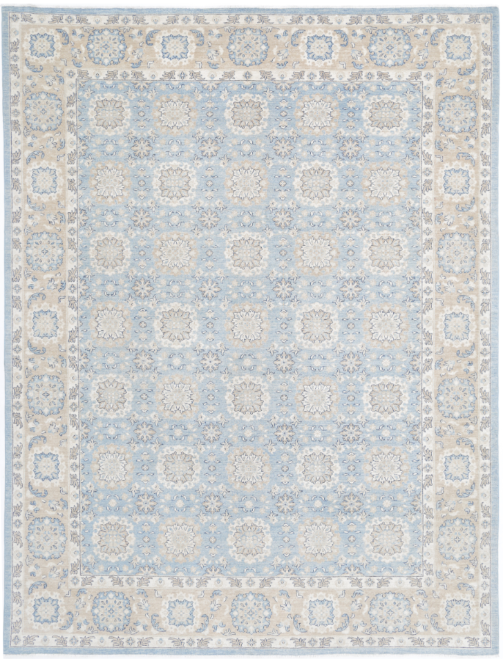 Hand Knotted Serenity Wool Rug - 8' 10" X 11' 9" 8' 10" X 11' 9" (269 X 358) / Blue / Wool