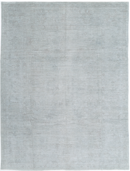 Hand Knotted Overdye Wool Rug - 8' 9" X 11' 8" 8' 9" X 11' 8" (267 X 356) / Grey / Wool