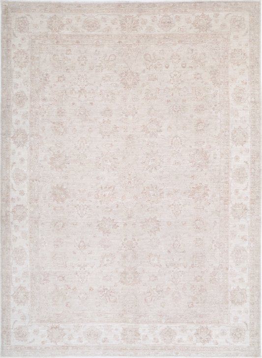 Hand Knotted Serenity Wool Rug - 9' 11" X 13' 7" 9' 11" X 13' 7" (302 X 414) / Ivory / Wool