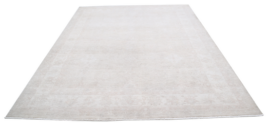 Hand Knotted Serenity Wool Rug - 7' 11" X 9' 11" 7' 11" X 9' 11" (241 X 302) / Grey / Wool