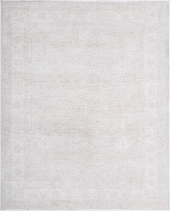 Hand Knotted Serenity Wool Rug - 7' 11" X 9' 11" 7' 11" X 9' 11" (241 X 302) / Grey / Wool