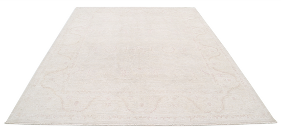 Hand Knotted Serenity Wool Rug - 7' 11" X 9' 5" 7' 11" X 9' 5" (241 X 287) / Ivory / Wool