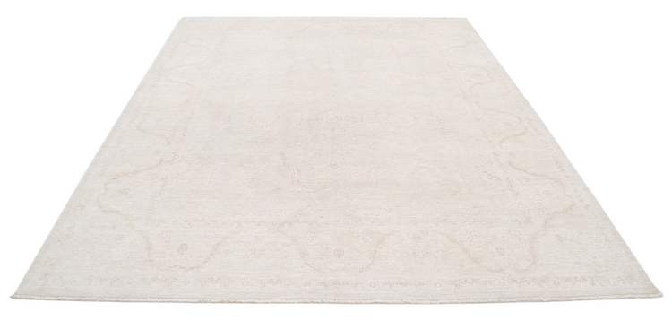 Hand Knotted Serenity Wool Rug - 7' 11" X 9' 5" 7' 11" X 9' 5" (241 X 287) / Ivory / Wool