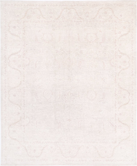 Hand Knotted Serenity Wool Rug - 7' 11" X 9' 5" 7' 11" X 9' 5" (241 X 287) / Ivory / Wool