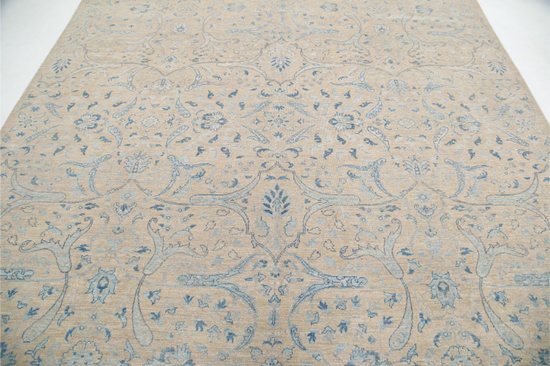 Hand Knotted Artemix Wool Rug - 8' 11" X 12' 1" 8' 11" X 12' 1" (272 X 368) / Taupe / Wool