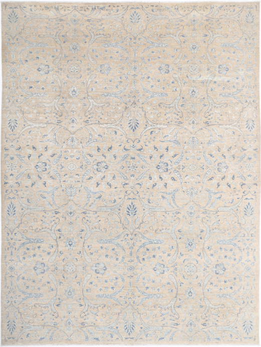 Hand Knotted Artemix Wool Rug - 8' 11" X 12' 1" 8' 11" X 12' 1" (272 X 368) / Taupe / Wool