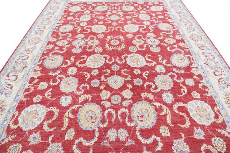 Hand Knotted Ziegler Sultanabad Wool Rug - 8'10'' x 12'0''