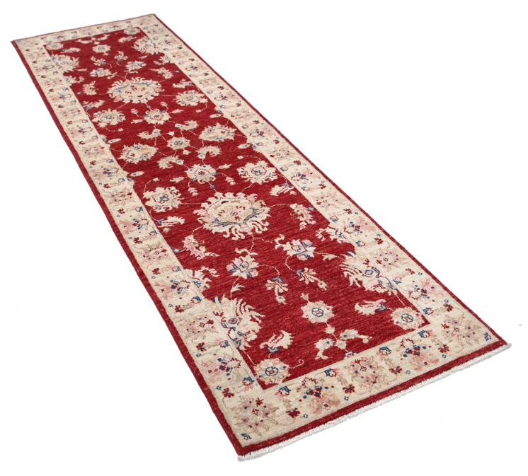 Hand Knotted Ziegler Wool Rug - 2' 8" X 8' 5" 2' 8" X 8' 5" (81 X 257) / Red / Wool