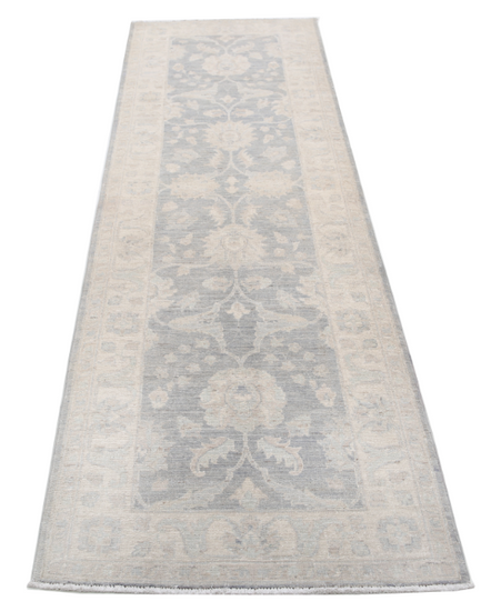 Hand Knotted Serenity Wool Rug - 2' 7" X 8' 4" 2' 7" X 8' 4" (79 X 254) / Grey / Wool