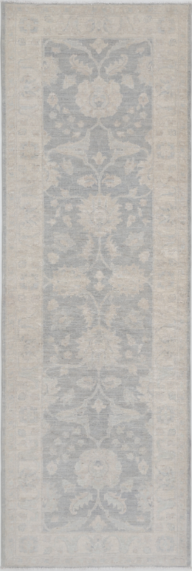 Hand Knotted Serenity Wool Rug - 2' 7" X 8' 4" 2' 7" X 8' 4" (79 X 254) / Grey / Wool